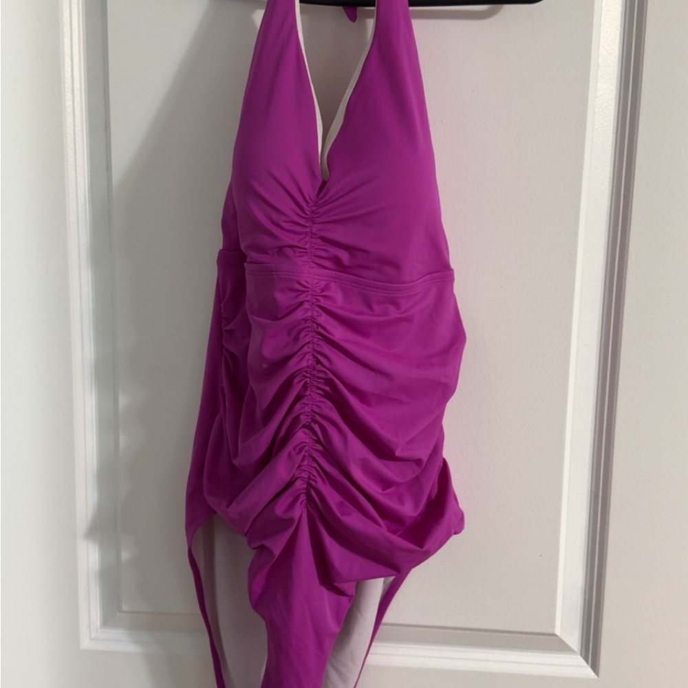 SCHUTZ Magenta One Piece Swimsuit